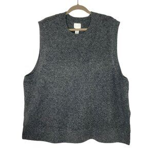 NWT H&M Men's Sleeveless Wool Blend Knit Vest Sweater XXL Gray